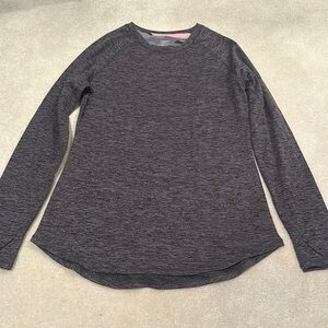 New without tags climate right gray silky long sleeve shirt